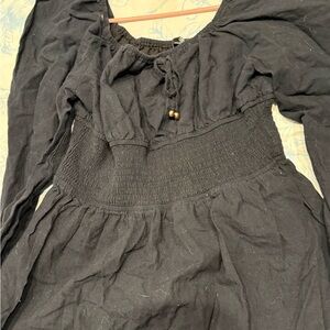 Chic Black Long Sleeve Dress